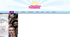 Desktop Screenshot of makemusicpasadena.org